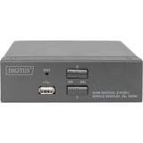 Digitus Conmutador KVM, 2 puertos, pantalla simple, 4K, HDMI®, Switch KVM negro, 2 puertos, pantalla simple, 4K, HDMI®, 3840 x 2160 Pixeles, 4K Ultra HD