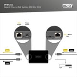 Digitus DN-95211, Splitter PoE negro
