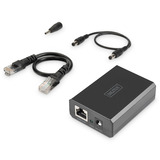 Digitus Divisor PoE Ethernet Gigabit, 802.3bt, 51 Watt, Splitter PoE negro