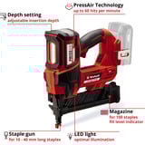 EINHELL FIXETTO 18/38 S, 4257785, Engrapadora eléctrica rojo/Negro