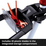 EINHELL GE-CT 18 Li Kit Batería, Cortabordes rojo/Negro, 8500 RPM, 90°, Batería, Ión de litio, 18 V, 2 Ah