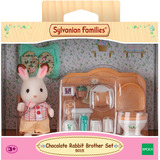 EPOCH Sylvanian Families - Set de baño hermano conejo de chocolate, Juegos de construcción 