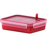 Emsa 517775 recipiente de almacenar comida 1,2 L Rojo, Transparente 1 pieza(s), Caja rojo, 1,2 L, Rojo, Transparente, Polipropileno (PP), Elastómero termoplástico (TPE), Alemania, 163 mm, 225 mm