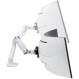 Ergotron 98-540-216 accesorio para soporte de monitor blanco/Negro, Adaptador VESA, Blanco, 19,1 kg, 75 x 75,100 x 100 mm, 124,5 cm (49"), -5 - 15°