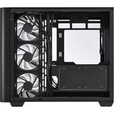 FSP M580-BA bk, Cajas de torre negro, Midi Tower, PC, Negro, ATX, micro ATX, Mini-ITX, Vidrio, SPCC, Juego
