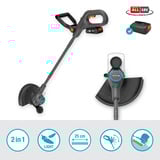 GARDENA Recortadora de césped a batería EasyTrim 25/18V P4A, Cortabordes gris/Turquesa