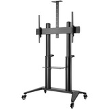 HAGOR BrackIT Stand HD XXL 3,05 m (120") Negro, Sistema de soporte negro, 140 kg, 165,1 cm (65"), 3,05 m (120"), 1000 x 600 mm, 1250 - 1600 mm, -5 - 10°