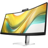 HP Series 5 Pro Monitor de videoconferencia WQHD USB-C Pro de la serie 5 de 34 pulgadas: 534pm, Monitor LED negro/Plateado, 86,4 cm (34"), 3440 x 1440 Pixeles, Wide Quad HD, LCD, 5 ms, Negro
