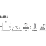 High Peak Pabellón Cabana gris/cal