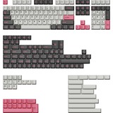 Keychron PBT-15, Cubierta de teclado gris/Rosa neón