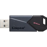 Kingston DataTraveler Exodia Onyx 64 GB, Lápiz USB negro/Negro