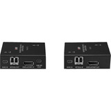 Lindy Extensor KVM de fibra óptica DisplayPort 1.2 y USB 300m, Extensión DisplayPort negro