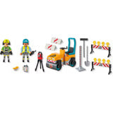 PLAYMOBIL Action Heroes Obra vial, Juegos de construcción 