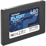 Patriot Burst Elite 2.5" 480 GB Serial ATA III, Unidad de estado sólido negro, 480 GB, 2.5", 450 MB/s, 6 Gbit/s