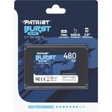 Patriot Burst Elite 2.5" 480 GB Serial ATA III, Unidad de estado sólido negro, 480 GB, 2.5", 450 MB/s, 6 Gbit/s