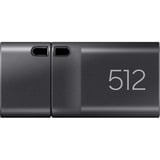 Samsung MUF-512DA unidad flash USB 512 GB USB Tipo C 3.2 Gen 1 (3.1 Gen 1) Gris, Lápiz USB gris, 512 GB, USB Tipo C, 3.2 Gen 1 (3.1 Gen 1), 400 MB/s, Tapa, Gris