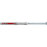 fischer Taco de vástago largo DuoXpand 8x100 T, Pasador gris claro/Rojo