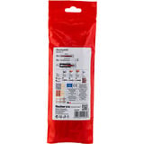 fischer Taco de vástago largo DuoXpand 8x100 T, Pasador gris claro/Rojo