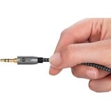 goobay Cable adaptador de audio Plus AUX 3,5mm jack > conector estéreo Cinch negro/Plateado