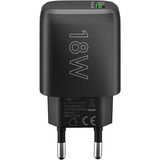 goobay Cargador rápido USB-A QC (18 W) negro