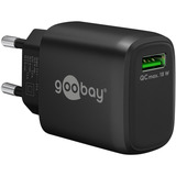 goobay Cargador rápido USB-A QC (18 W) negro
