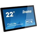 iiyama ProLite TF2234MC-B7AGB pantalla para PC 54,6 cm (21.5") 1920 x 1080 Pixeles Full HD LED Pantalla táctil Multi-usuario Negro, Pantalla de gran formato negro, 54,6 cm (21.5"), 1920 x 1080 Pixeles, Full HD, LED, 8 ms, Negro