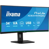 iiyama XCB3494WQSU-B1, Monitor LED negro (mate)