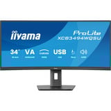 iiyama XCB3494WQSU-B1, Monitor LED negro (mate)
