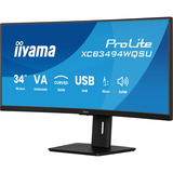 iiyama XCB3494WQSU-B1, Monitor LED negro (mate)