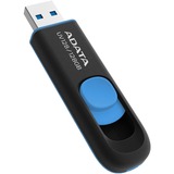 ADATA DashDrive UV128 128GB unidad flash USB USB tipo A 3.2 Gen 1 (3.1 Gen 1) Negro, Azul, Lápiz USB negro/Azul, 128 GB, USB tipo A, 3.2 Gen 1 (3.1 Gen 1), 90 MB/s, Deslizar, Negro, Azul