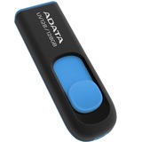 ADATA DashDrive UV128 128GB unidad flash USB USB tipo A 3.2 Gen 1 (3.1 Gen 1) Negro, Azul, Lápiz USB negro/Azul, 128 GB, USB tipo A, 3.2 Gen 1 (3.1 Gen 1), 90 MB/s, Deslizar, Negro, Azul