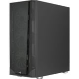 Aerocool PRISMBKV3 Caja PC ATX Negra 4 Ventiladores ARGB Frontal Lateral Cristal Templado, Cajas de torre negro, Midi Tower, PC, Negro, ATX, micro ATX, Mini-ITX, ABS, SPCC, Atrás, Frente