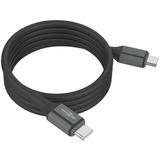 Ansmann Cable de silicona USB-C a USB-C negro