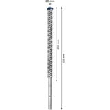 Bosch Expert Broca para martillo SDS Max-8X, Taladro Martillo perforador, Hammer drill bit, 2,8 cm, 520 mm, Concreto, Piedra, 40 cm