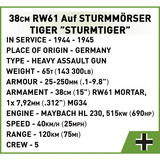 COBI 38 cm mortero de asalto Sturmtiger, Juegos de construcción 