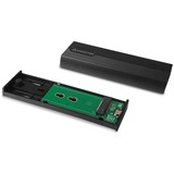 Chieftec CEB-M2C-TL caja para disco duro externo Carcasa de disco duro/SSD Negro M.2, Caja de unidades negro, Carcasa de disco duro/SSD, M.2, 10 Gbit/s, Conexión USB, Negro