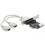 DeLOCK 89909 tarjeta y adaptador de interfaz Interno De serie, Tarjeta de interfaz PCIe, De serie, Perfil bajo, RS-232, Negro, 230,4 Kbit/s