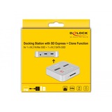 DeLOCK Estación de acoplamiento y clonación USB 3.0 M.2 NVMe/M.2 SATA/SD 