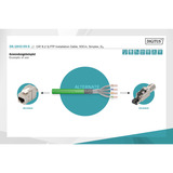 Digitus Cable de instalación profesional Cat.8.2 S/FTP simplex, Dca verde