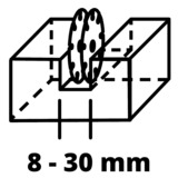 EINHELL TE-MA 1500, Esamblaje con galleta rojo/Negro