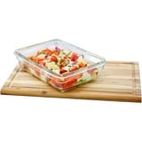 Emsa CLIP & CLOSE N1040600 recipiente de almacenar comida Rectangular Caja 0,7 L Transparente 1 pieza(s) transparente/Rojo, Caja, Rectangular, 0,7 L, Transparente, Vidrio, 420 °C