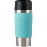 Emsa N2012900 taza de viaje 360 ml Verde Acero inoxidable Menta/Acero fino, Verde, Silicona, Acero inoxidable, 4 h, 8 h, China