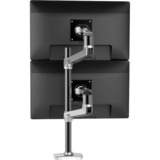 Ergotron LX Series LX Dual Stacking Arm Tall Pole 101,6 cm (40") Abrazadera Aluminio, Soporte de monitor aluminio, Abrazadera, 20 kg, 101,6 cm (40"), 100 x 100 mm, Ajustes de altura, Aluminio