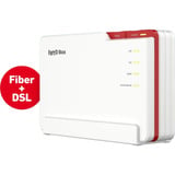 FRITZ! 5690 Pro Routers inalámbricos, Enrutador de fibra óptica Box 5690 Pro, Wi-Fi 7 (802.11be), Tribanda (2,4 GHz/5 GHz/5 GHz), Ethernet, Blanco, Router de sobremesa