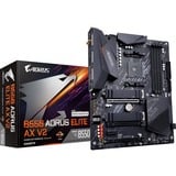 GIGABYTE B550 AORUS ELITE AX V2 Placa base - Procesadores AMD Ryzen 5000, VRM de 12+2 fases, hasta 4733 MHz DDR4, 1xPCIe 4.0 + 1xPCIe 3.0 M.2, Wi-Fi 6E, LAN 2.5GbE, USB 3.2 Gen 2 gris oscuro, VRM de 12+2 fases, hasta 4733 MHz DDR4, 1xPCIe 4.0 + 1xPCIe 3.0 M.2, Wi-Fi 6E, LAN 2.5GbE, USB 3.2 Gen 2, AMD, Zócalo AM4, AMD Ryzen 3000 Series, AMD Ryzen 4000 Series, AMD Ryzen 5000 Series, Zócalo AM4, DDR4-SDRAM, 128 GB