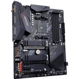 GIGABYTE B550 AORUS ELITE AX V2 Placa base - Procesadores AMD Ryzen 5000, VRM de 12+2 fases, hasta 4733 MHz DDR4, 1xPCIe 4.0 + 1xPCIe 3.0 M.2, Wi-Fi 6E, LAN 2.5GbE, USB 3.2 Gen 2 gris oscuro, VRM de 12+2 fases, hasta 4733 MHz DDR4, 1xPCIe 4.0 + 1xPCIe 3.0 M.2, Wi-Fi 6E, LAN 2.5GbE, USB 3.2 Gen 2, AMD, Zócalo AM4, AMD Ryzen 3000 Series, AMD Ryzen 4000 Series, AMD Ryzen 5000 Series, Zócalo AM4, DDR4-SDRAM, 128 GB