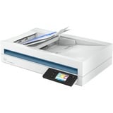 HP ScanJet Pro N4600 fnw1 Escáner de cama plana 1200 x 1200 DPI A5 Blanco, Escáner plano blanco, 216 x 356 mm, 1200 x 1200 DPI, 40 ppm, 40 ppm, 80 ipm, 80 ipm
