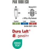 High Peak Saco de dormir momia Pak 1000 ECO verde oscuro/Rojo