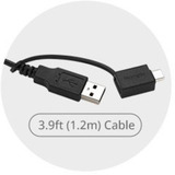 Kensington VeriMark Desktop 2.0 Llave de Huella Digital, Lápiz USB negro, 1,48 kg, 130 mm, 115 mm, 40 mm, 5 pieza(s)