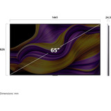 LG OLED65G57LW, OLED-TV plateado/Negro